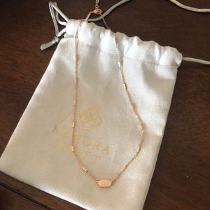Dainty Rose Gold Kendra Scott Necklace